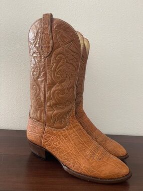 Vintage Hondo Elephant Western Cowboy Boots Men's 10 D